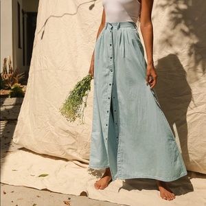 Lulu’s light blue maxi skirt, size medium